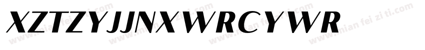 XZT ZYJ JNX WRC YWR字体转换